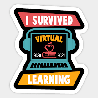 I Survived Virtual Learning 2020-2021 Sticker